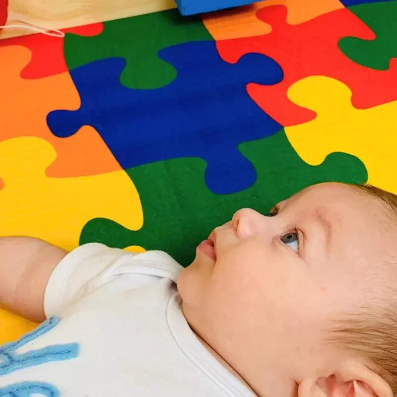 Tapete Quebra-Cabeça Colorido