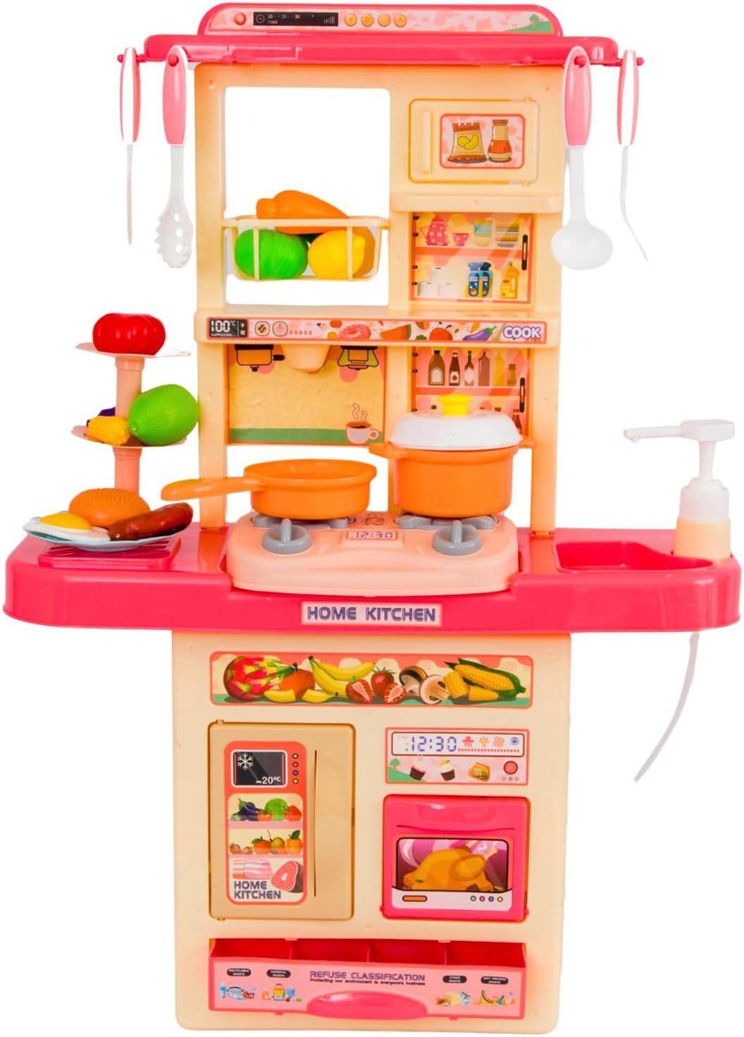 Cozinha Infantil de Brinquedo Grande Completa Solta Água e Som Com Acessórios Completa - Oferta Mês das Crianças