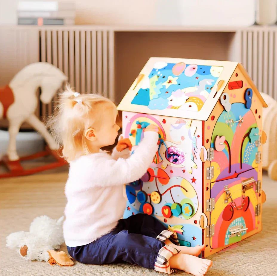 Casinha Sensorial Divertida - Mdf Com Iluminação