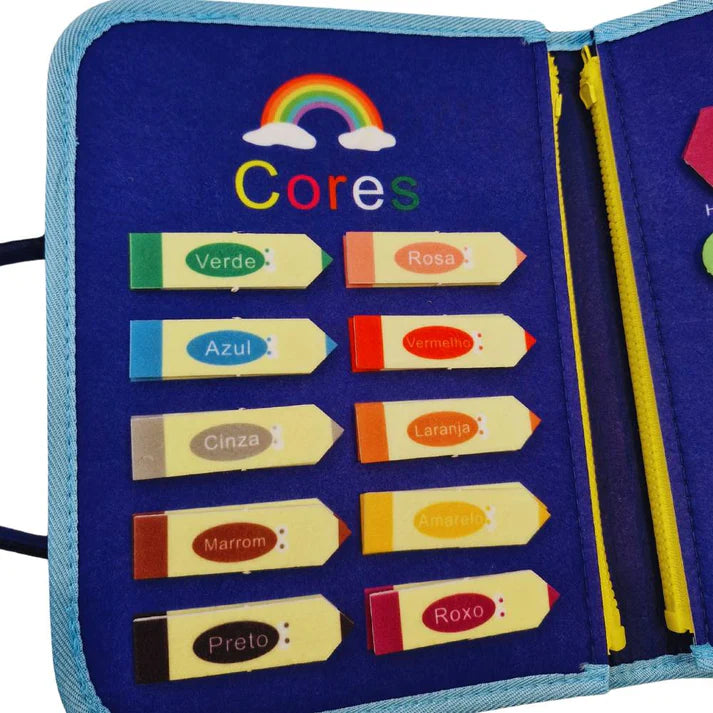 Maleta Montessori com +22 Atividades Sensoriais - Desenvolvimento Garantido