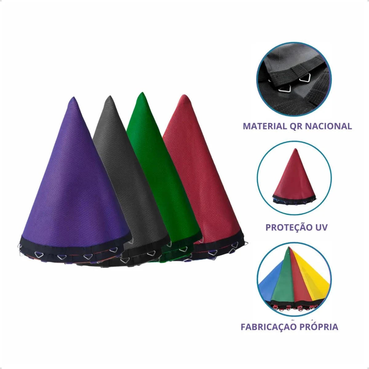 Kit Parquinho Cama Elástica Pula Pula 2,30m + Escorregador + Gangorra - Oferta Mês das Crianças