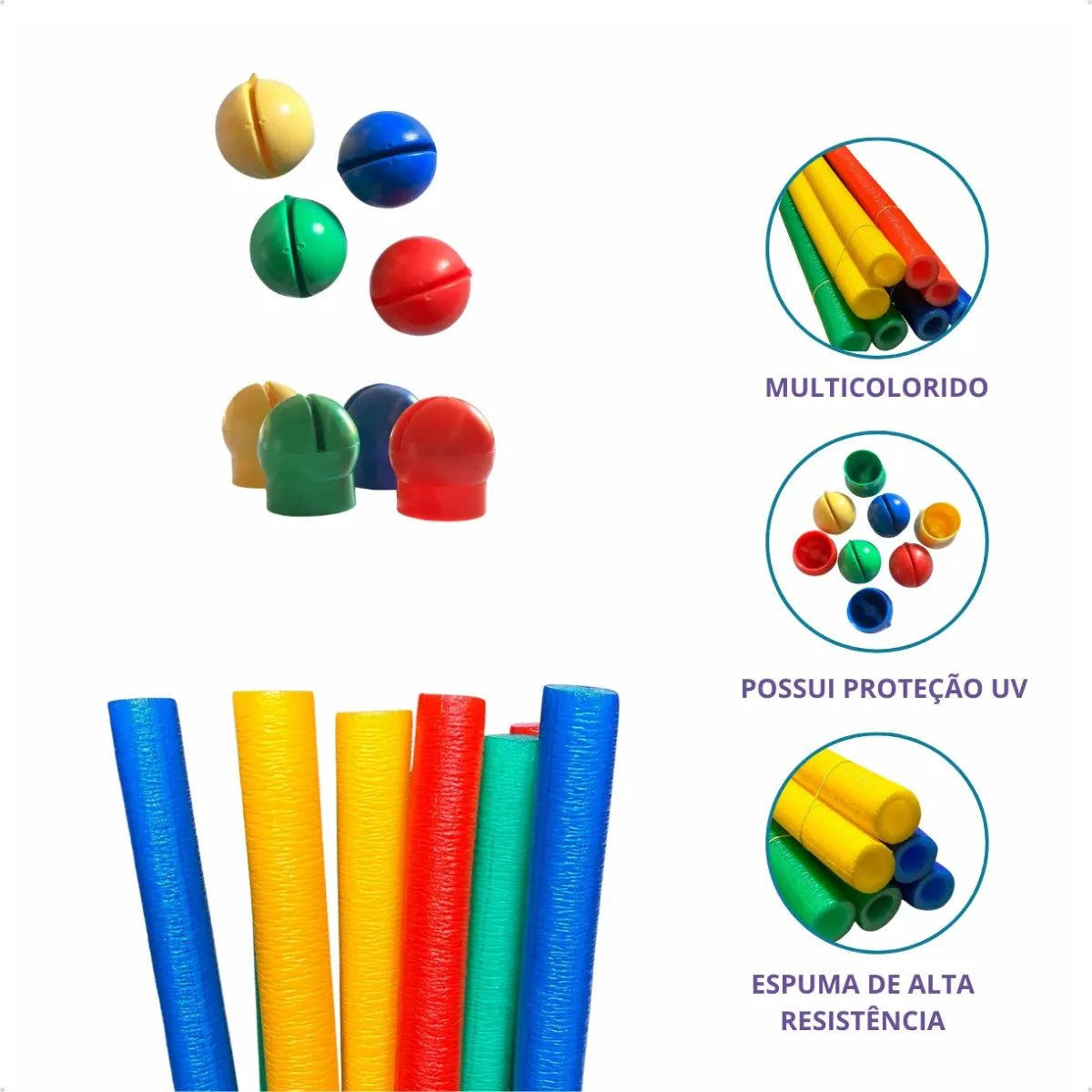 Kit Parquinho Cama Elástica Pula Pula 2,30m + Escorregador + Gangorra - Oferta Mês das Crianças