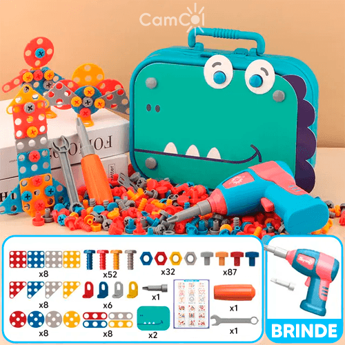 Maletinha de Construção - Brinque com Ferramentas Montessori