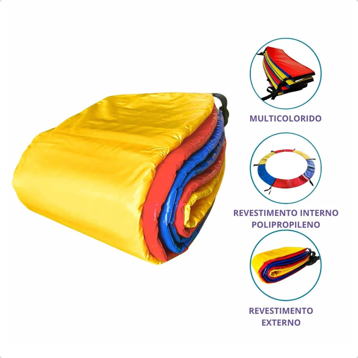 Kit Parquinho Cama Elástica Pula Pula 2,30m + Escorregador + Gangorra - Oferta Mês das Crianças