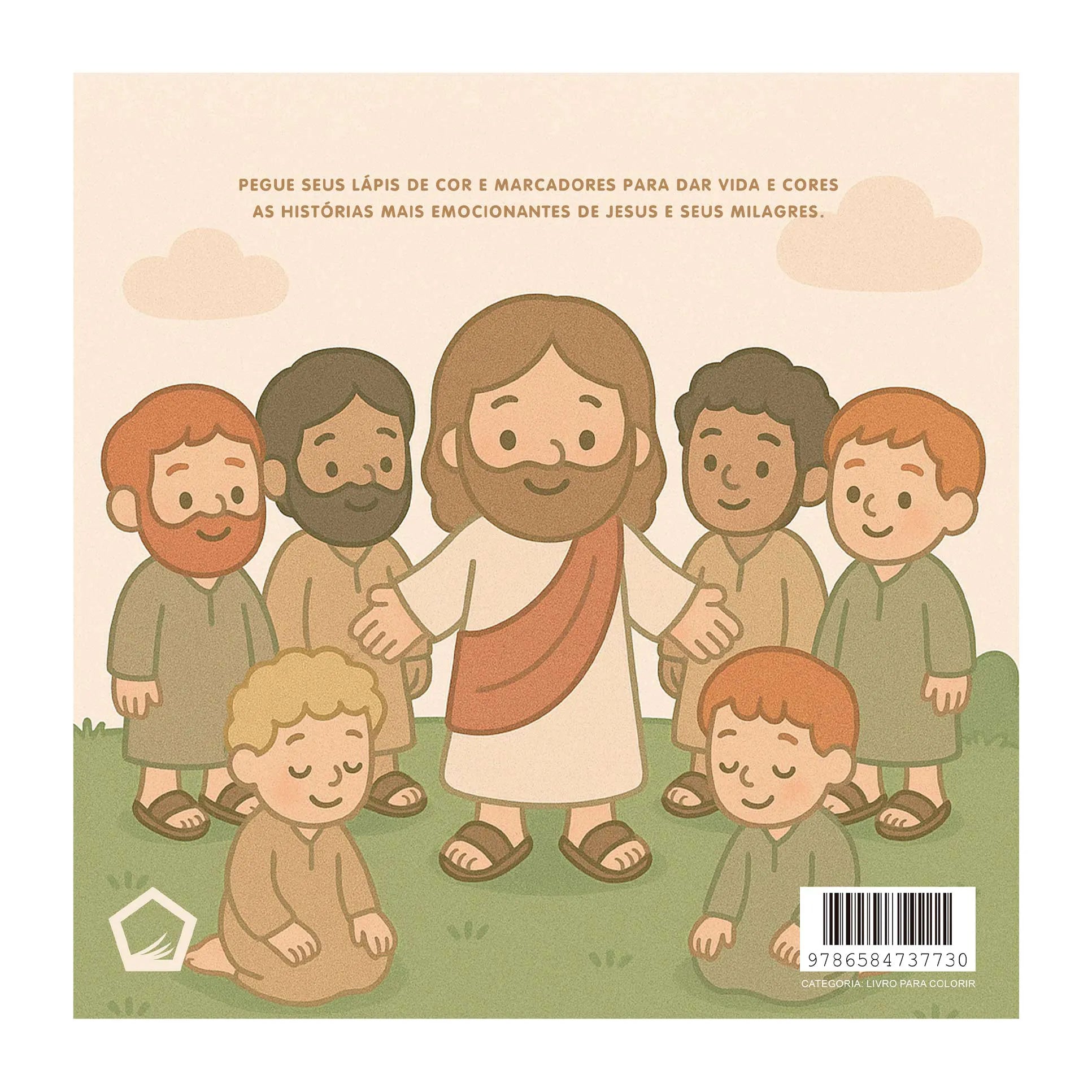 Historia da Bíblia Milagres de Jesus - Livro de Colorir