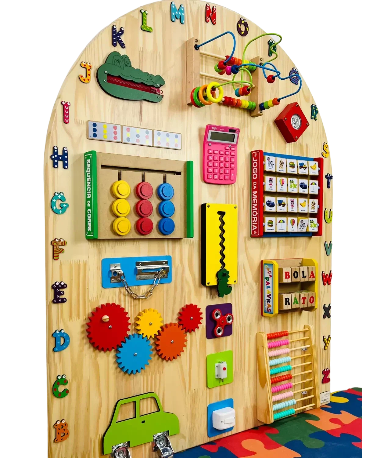 Painel de Atividade Educativas Meia Lua 110x90cm