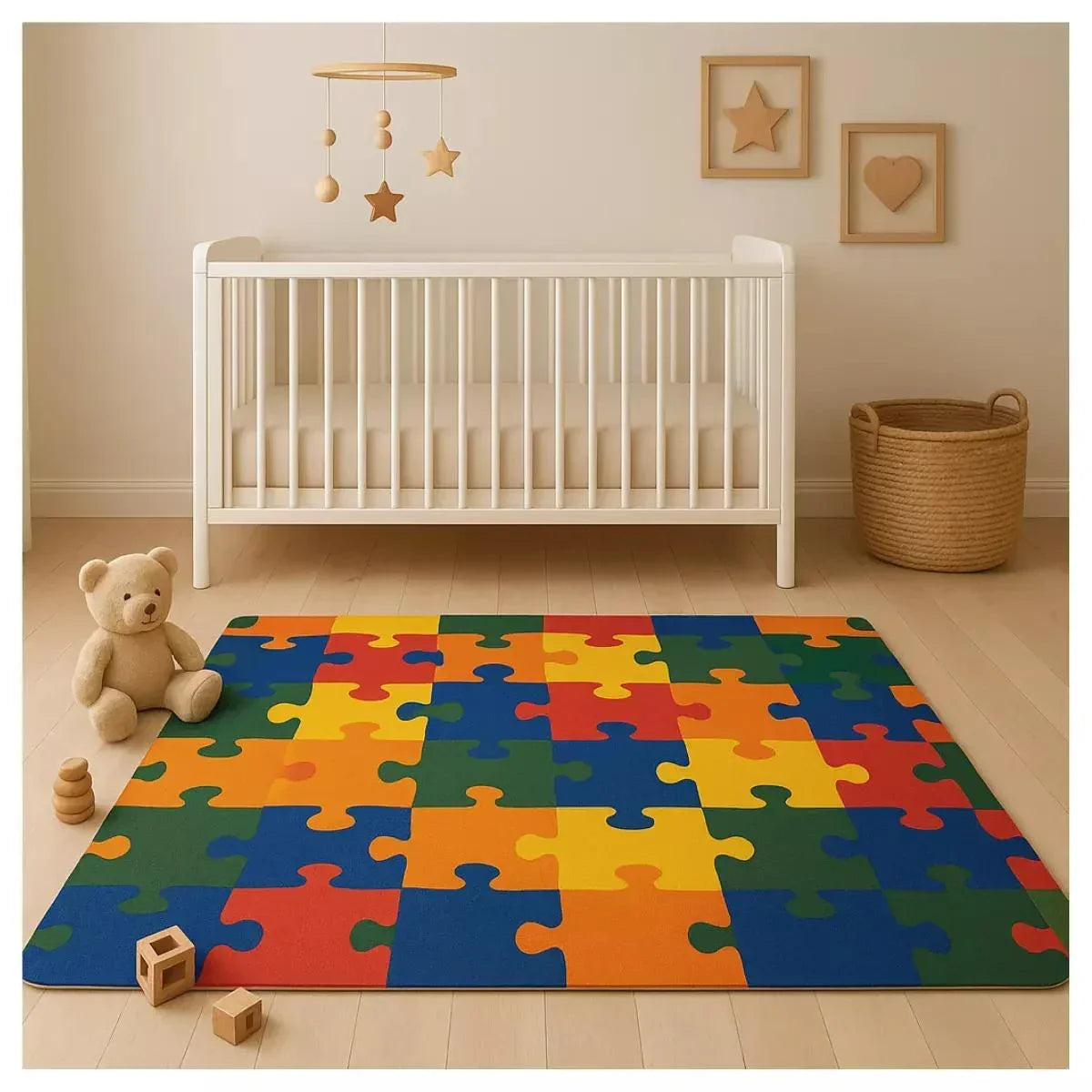 Tapete Quebra-Cabeça Colorido