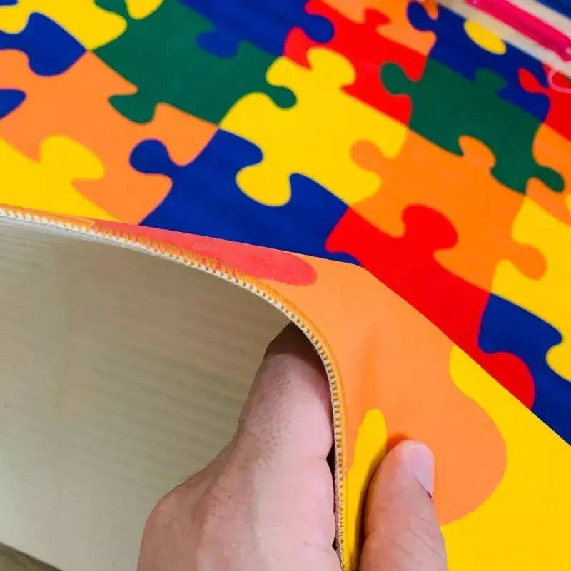 Tapete Quebra-Cabeça Colorido
