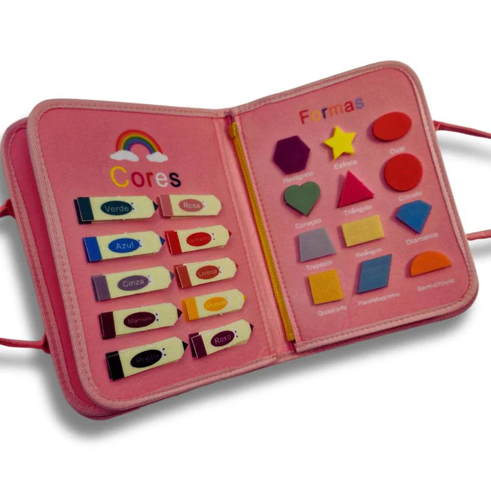 Maleta Montessori com +22 Atividades Sensoriais - Desenvolvimento Garantido