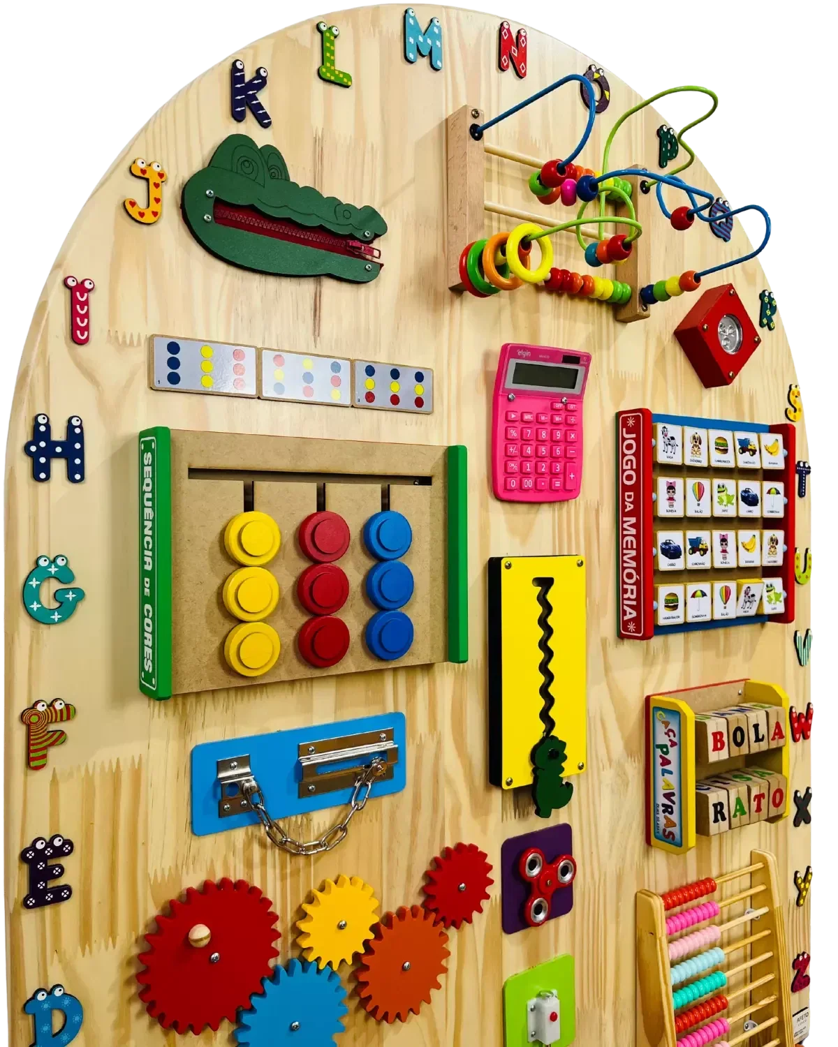 Painel de Atividade Educativas Meia Lua 110x90cm