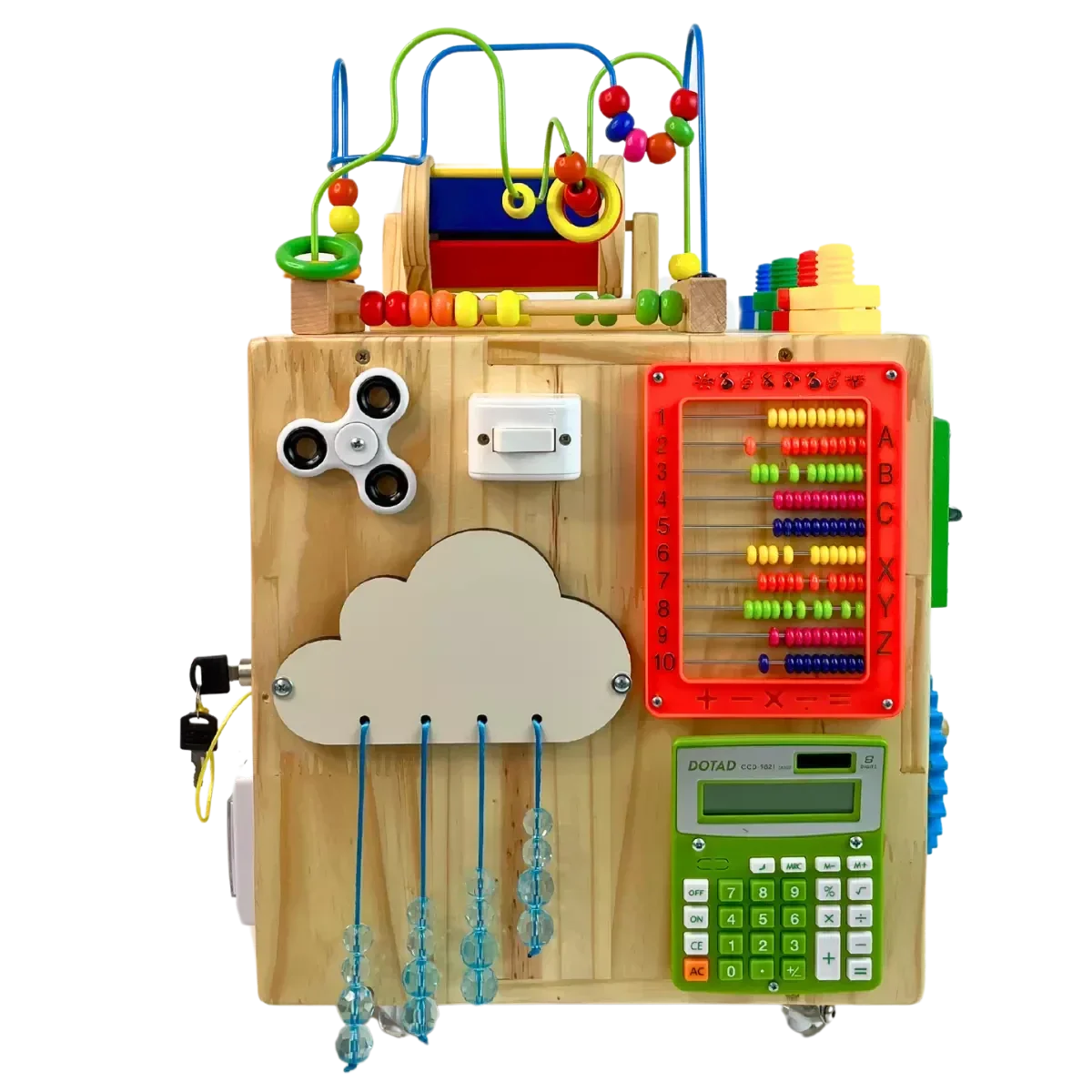 Cubo Sensorial Afeto 38x57cm com 17 atividades