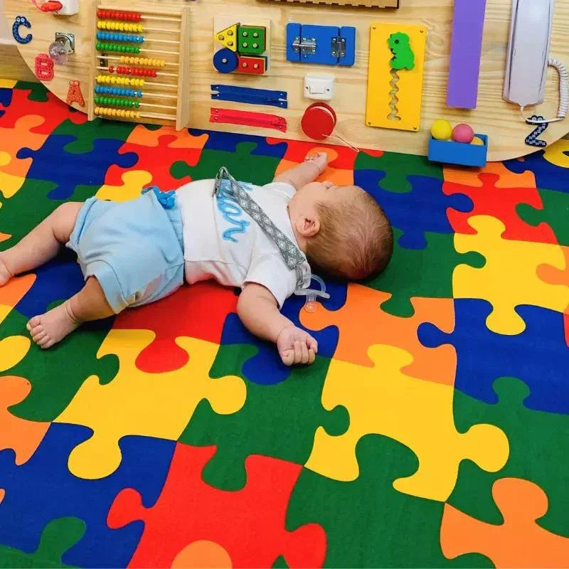 Tapete Quebra-Cabeça Colorido