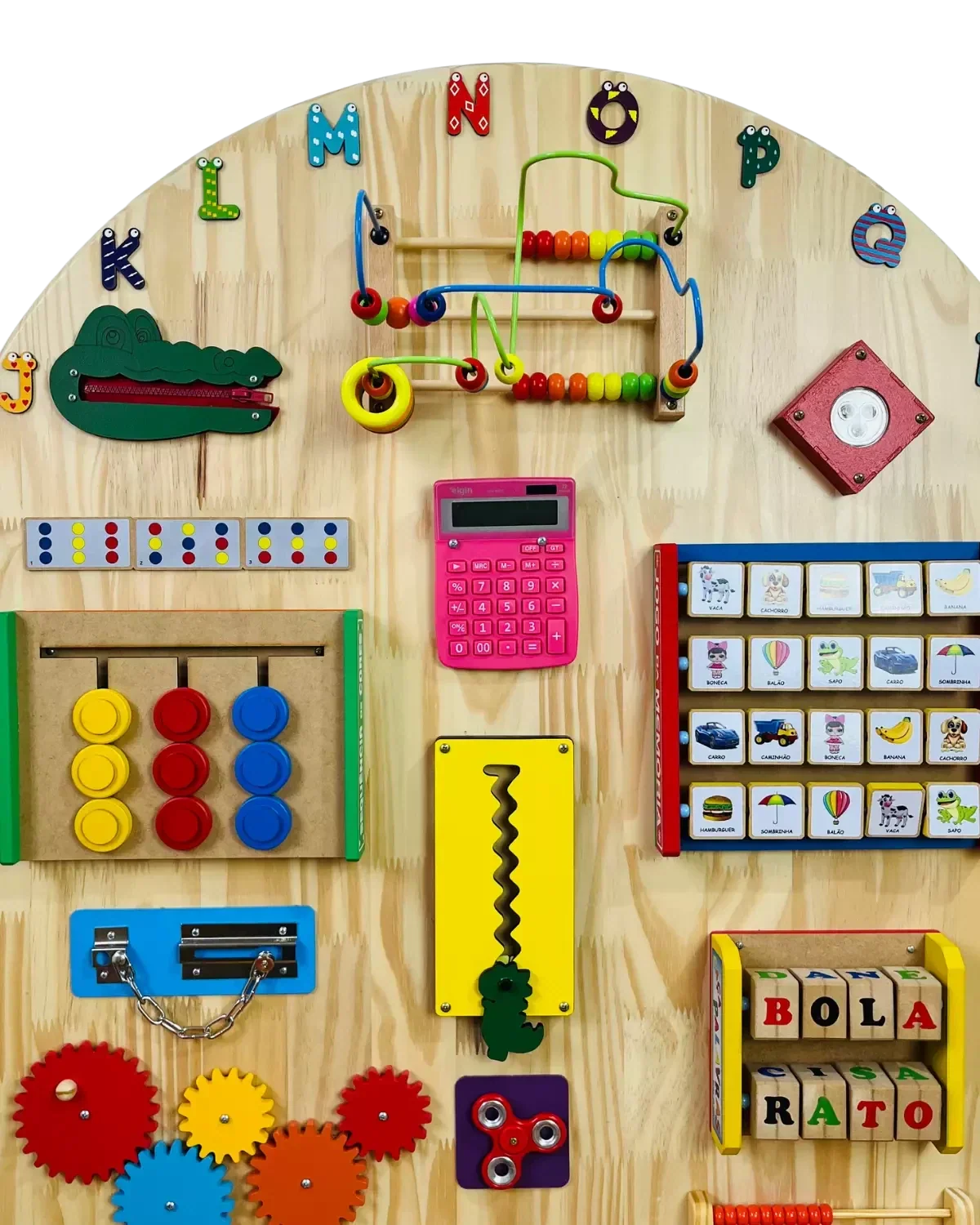 Painel de Atividade Educativas Meia Lua 110x90cm