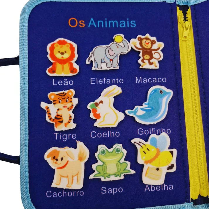 Maleta Montessori com +22 Atividades Sensoriais - Desenvolvimento Garantido