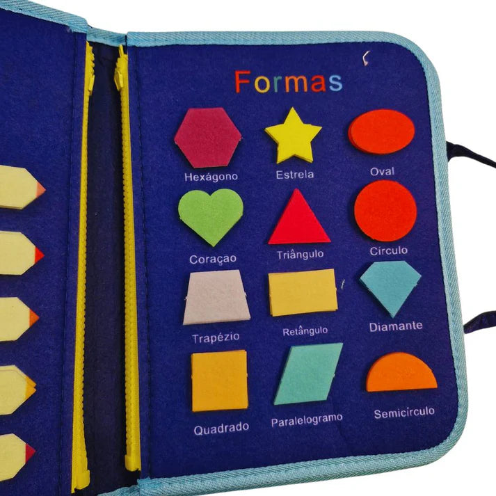 Maleta Montessori com +22 Atividades Sensoriais - Desenvolvimento Garantido