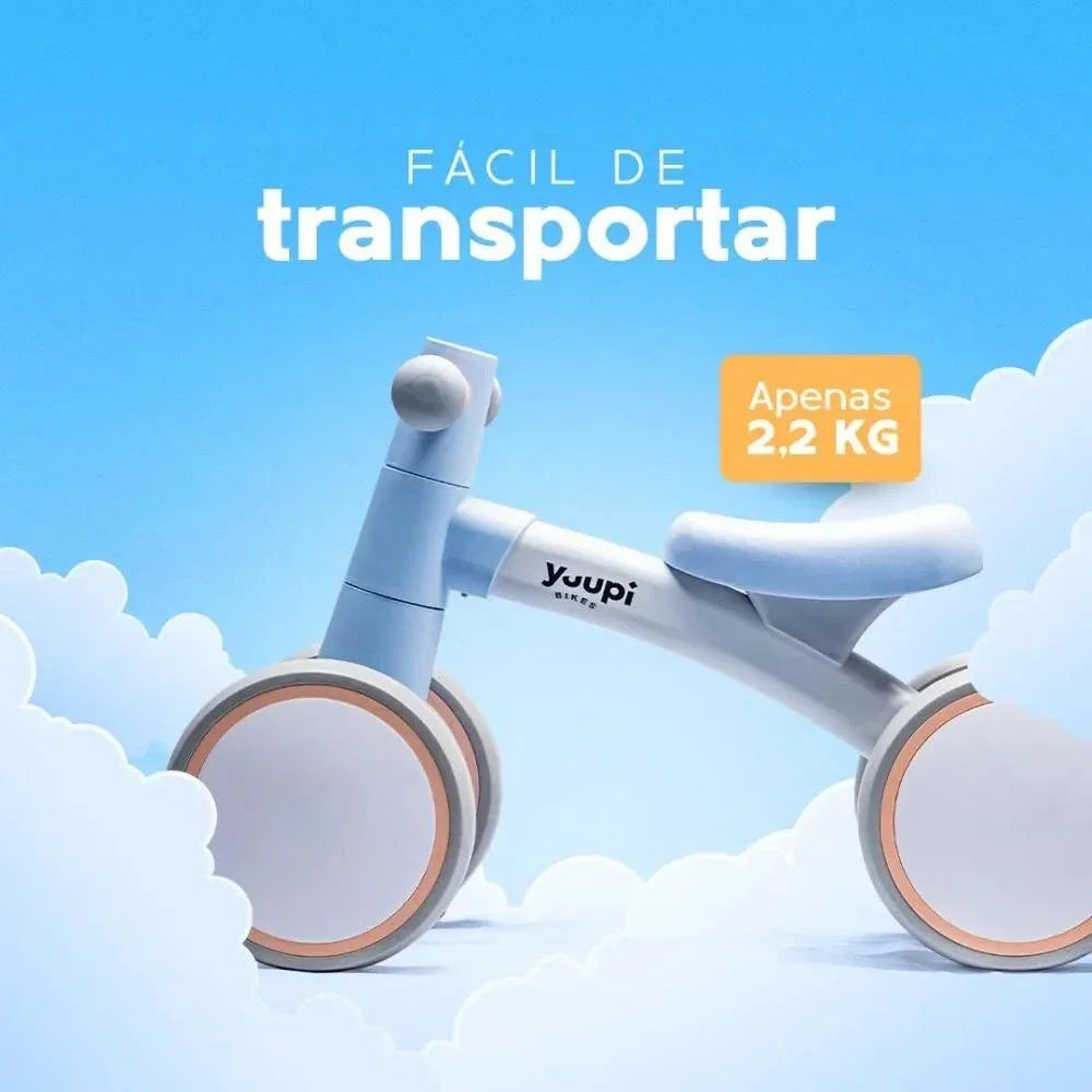 Bicicleta De Equilíbrio Infantil 4 Rodas Yuupi