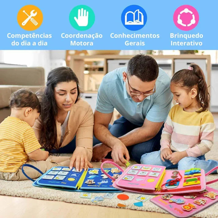 Maleta Montessori com +22 Atividades Sensoriais - Desenvolvimento Garantido