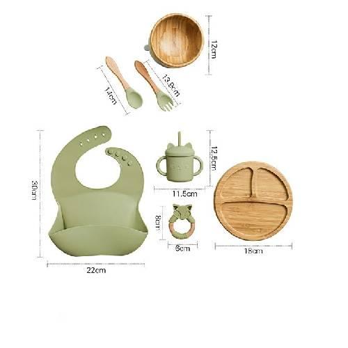 Conjunto Alimentação Bambu - Kit Completo (7 Peças)