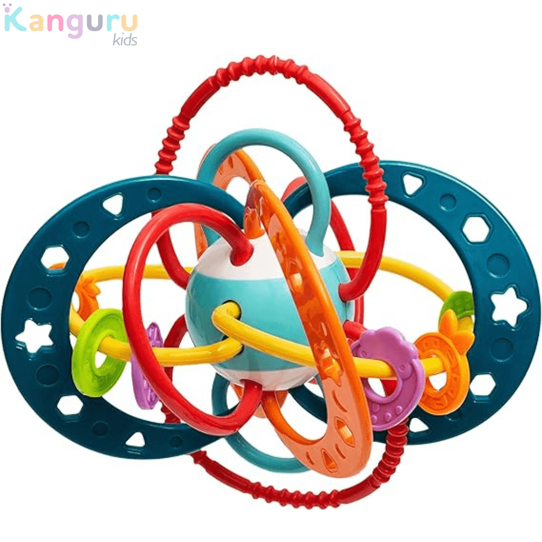 Chocalho Sensorial de Mão Para Bebês - SpaceBall