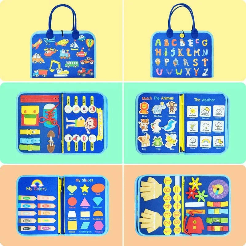 Maleta Montessori com +22 Atividades Sensoriais - Desenvolvimento Garantido