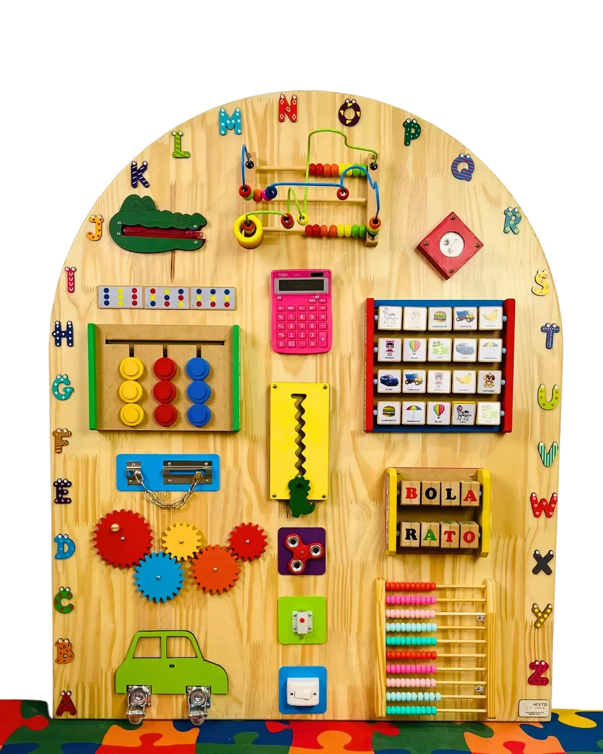 Painel de Atividade Educativas Meia Lua 110x90cm