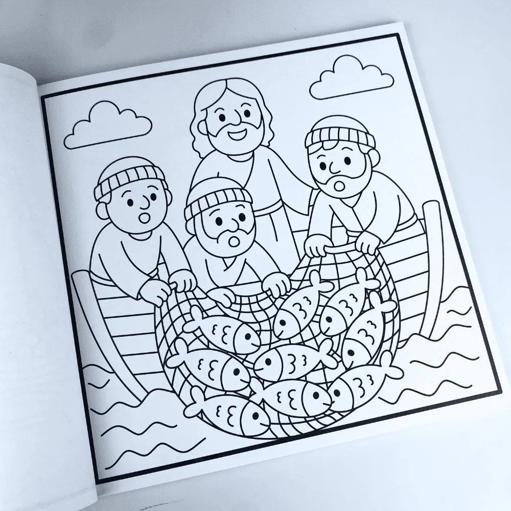 Kit Bible Goods Arca de Noé + Milagres de Jesus - Livro de Colorir